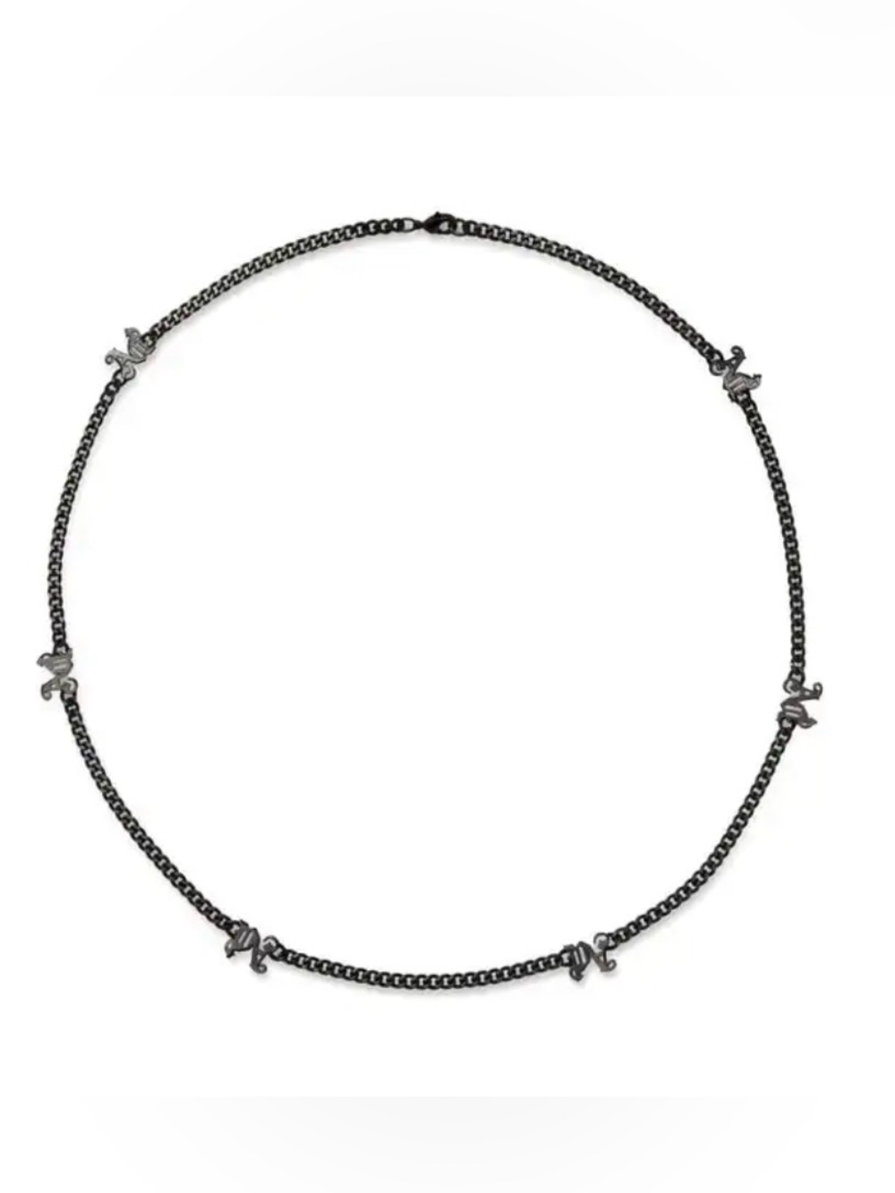 Palm Angels PA Seriers Chain Necklace Black